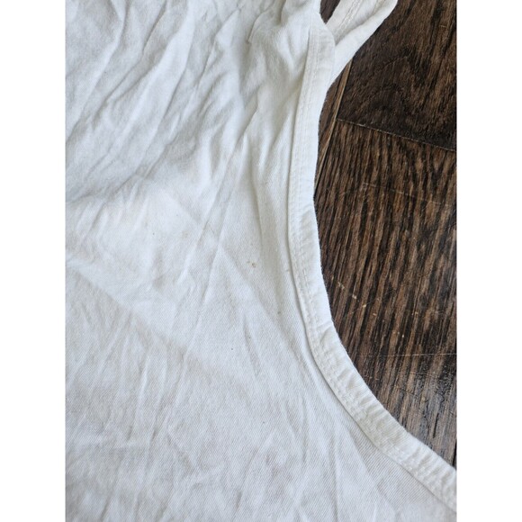 Vtg Punk Garfield Cancun Mexico Tank Top White 90's Punk Rock Party Hardy - Picture 12 of 15